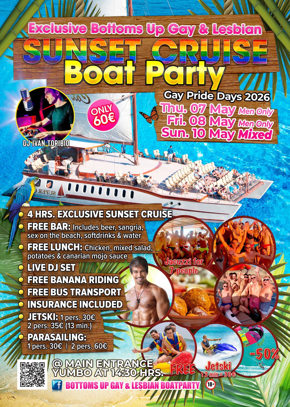 Gay Boat Party Mai - Gay Pride Maspalomas 2026